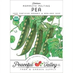 Mammoth Melting Pea Seeds (Organic)