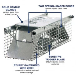 Havahart Trap - Model 1 (18"x5"x5") For Chipmunks, Rats, Squirrels Or Weasels -VICTOR Big Department Store pat062 web