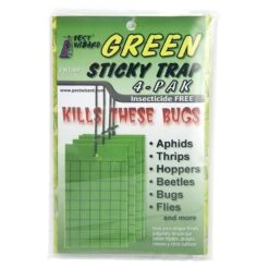 Pest Wizard Green Sticky Card Trap 4-Pack